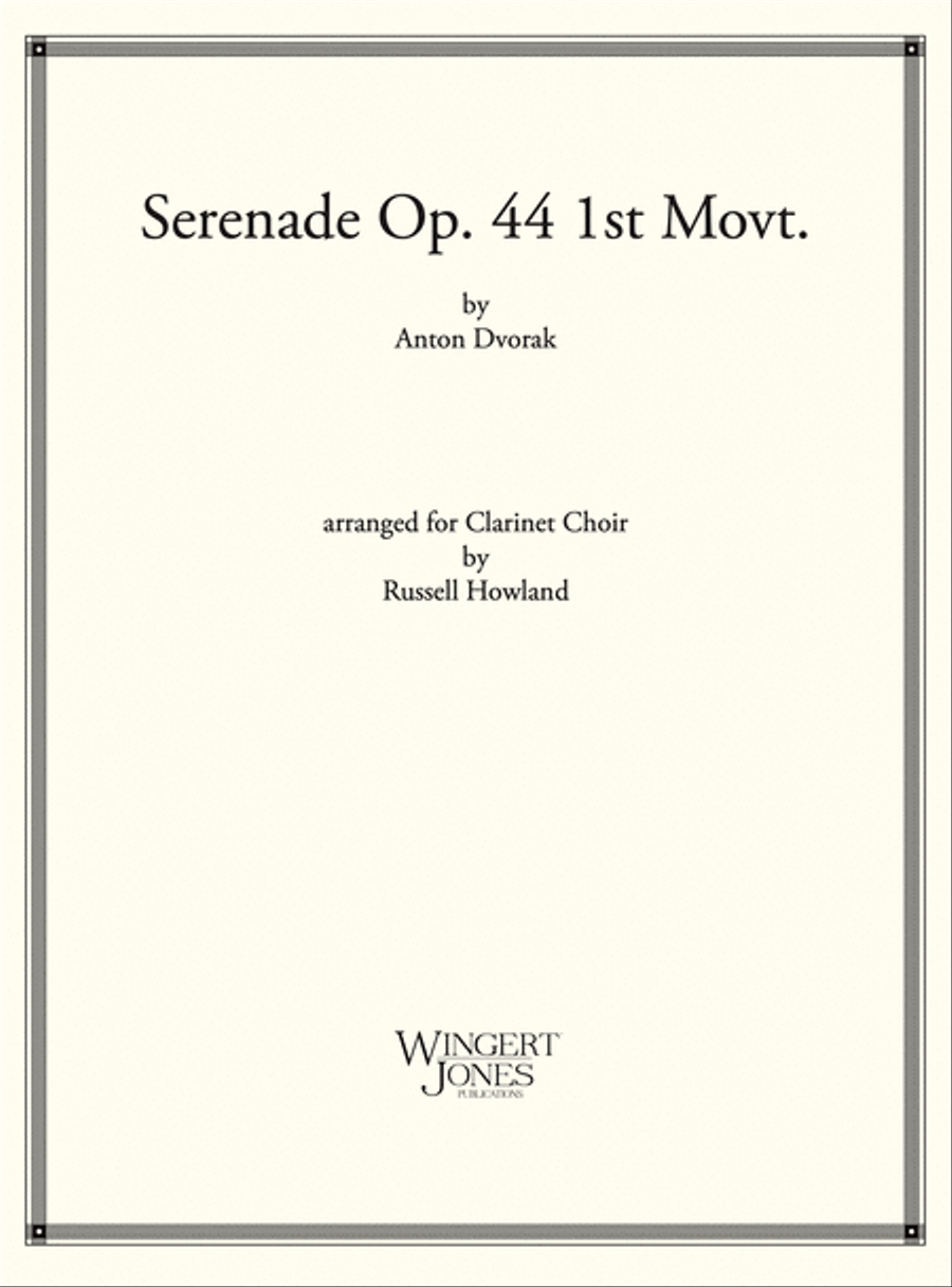 Serenade Op 44 1st Mvt Woodwind Ensemble scores gallery preview page 1