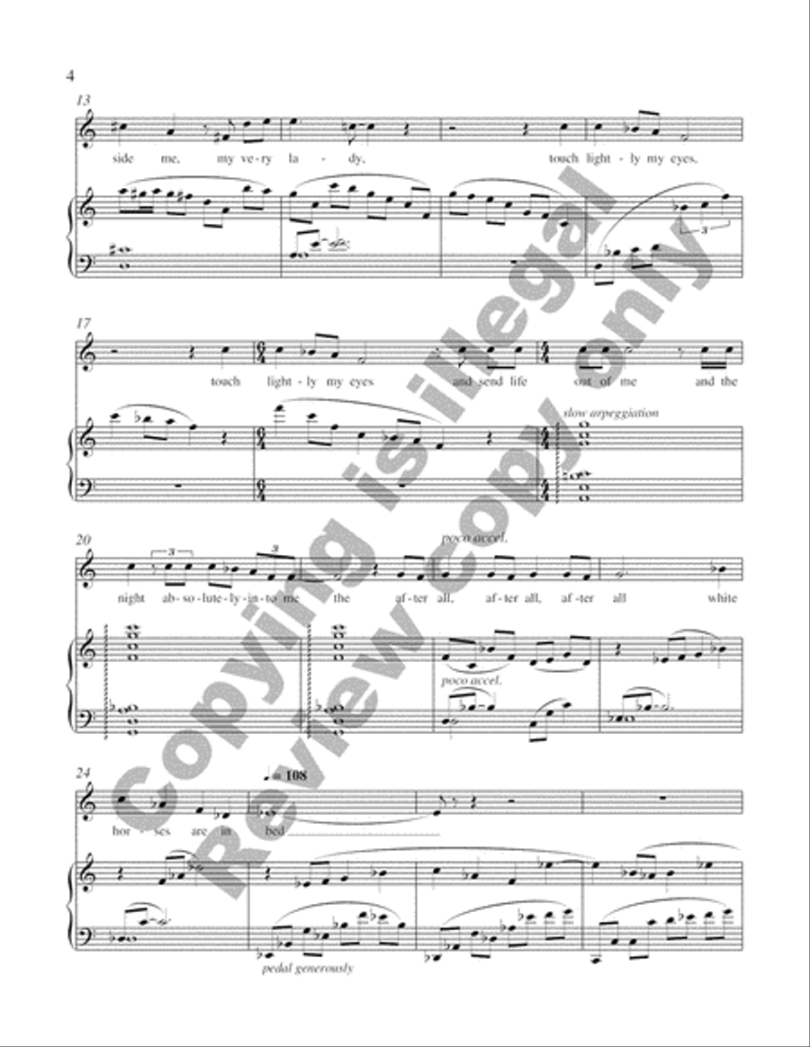 Three Songs High Voice scores gallery preview page 10