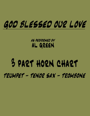 Book cover for God Blessed Our Love
