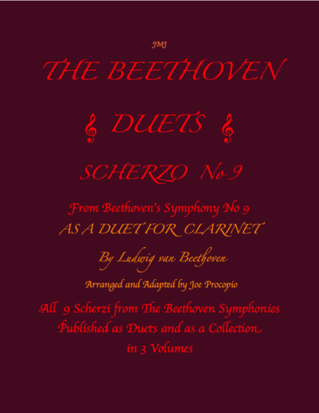 The Beethoven Duets For Clarinet Scherzo No. 9 image number null