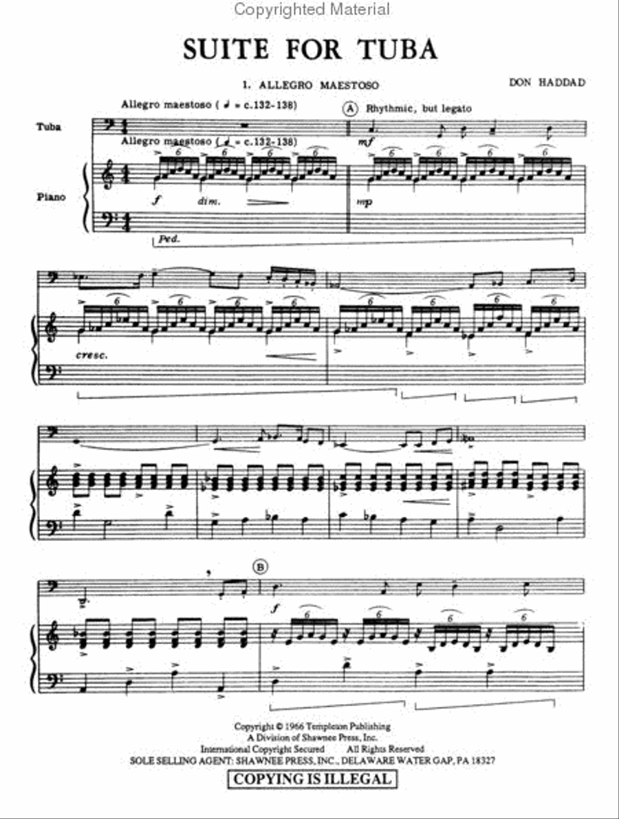 Suite for Tuba Tuba scores gallery preview page 3