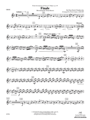 Finale (from Serenade for Strings in C Major, Op. 48, Movement #4 (Terma Russo)): Oboe