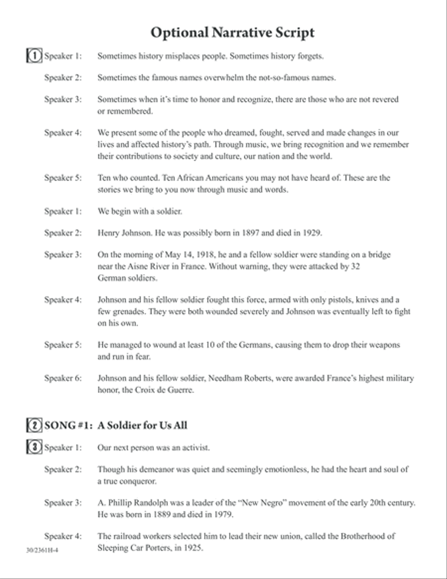 Ten Who Counted Ten Who Counted 2-Part scores gallery preview page 5