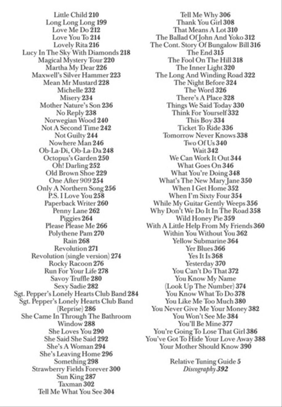 The Beatles Complete Chord Songbook Acoustic Guitar scores gallery preview page 3