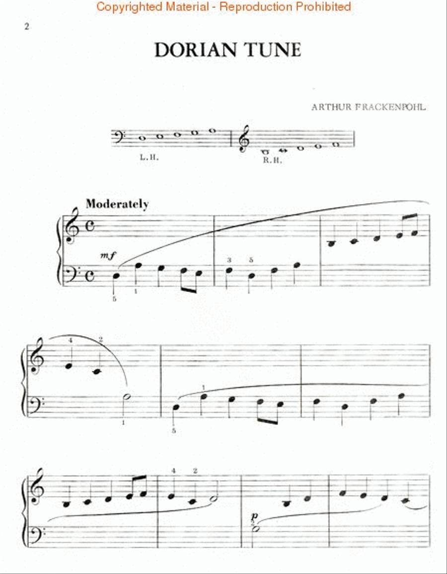 Dorian Tune Piano Method scores gallery preview page 2