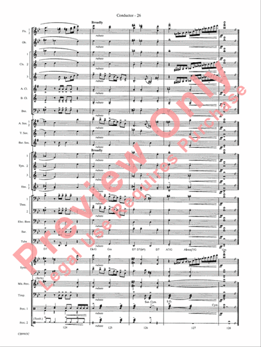 007 -- A James Bond Medley Concert Band scores gallery preview page 29