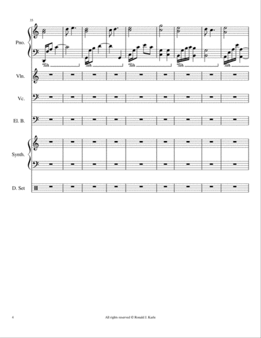 The Heart of my love Small Ensemble scores gallery preview page 4