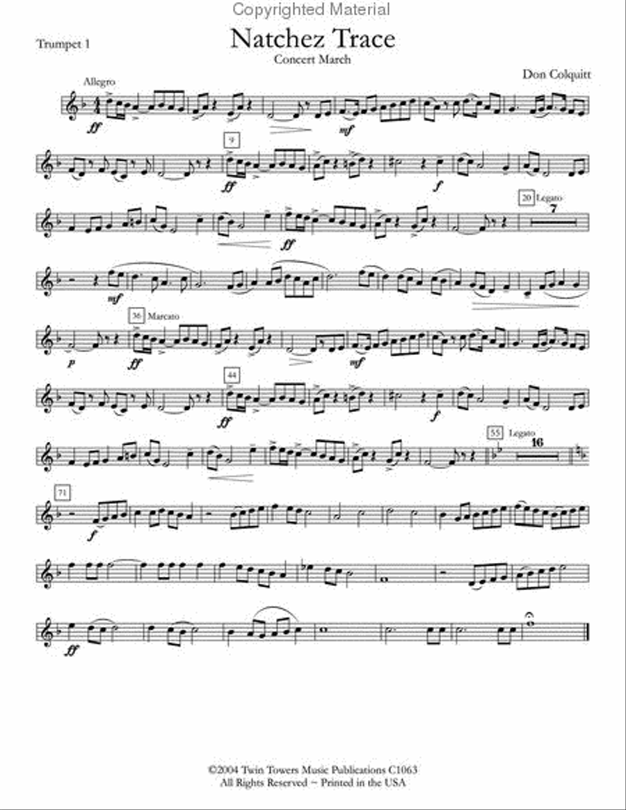 Natchez Trace Concert Band scores gallery preview page 14