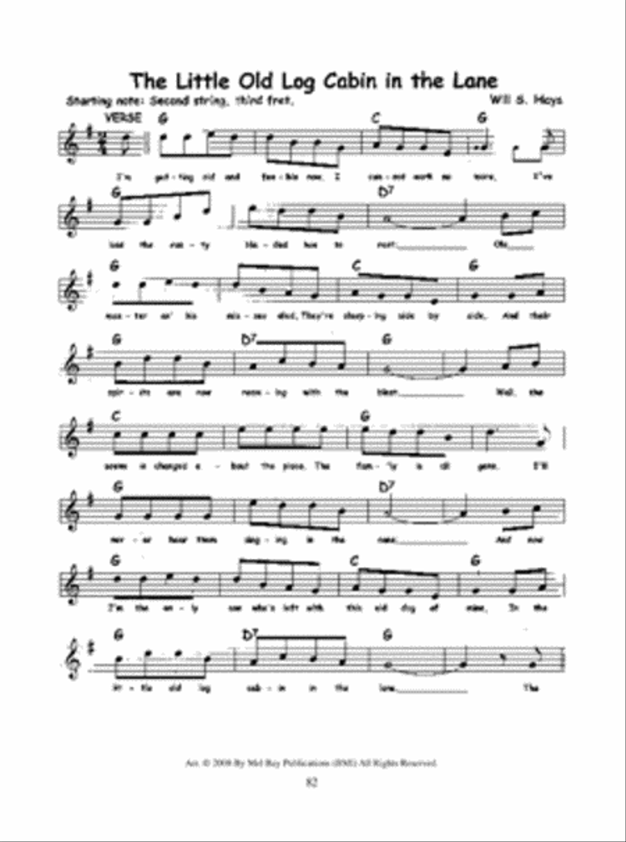 101 Three-Chord Country & Bluegrass Songs 5-String Banjo scores gallery preview page 5