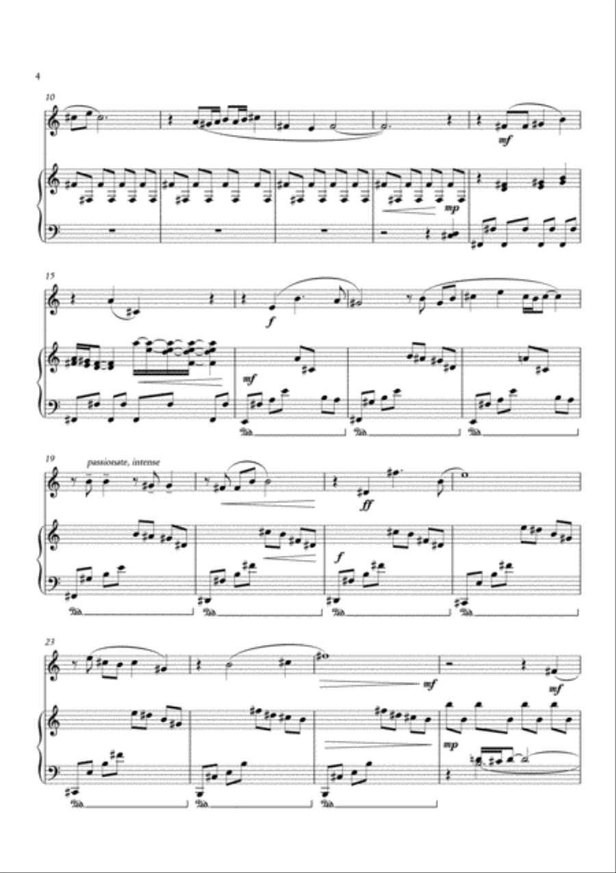Carson Cooman: Autumn Songs (2008) fo rBb or C trumpet and piano C Trumpet scores gallery preview page 6