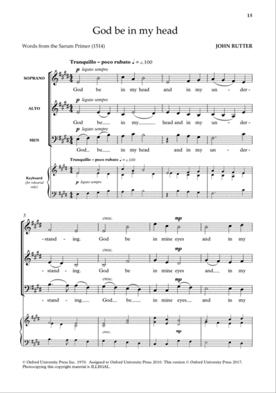 John Rutter Anthems for SA Men SA scores gallery preview page 13