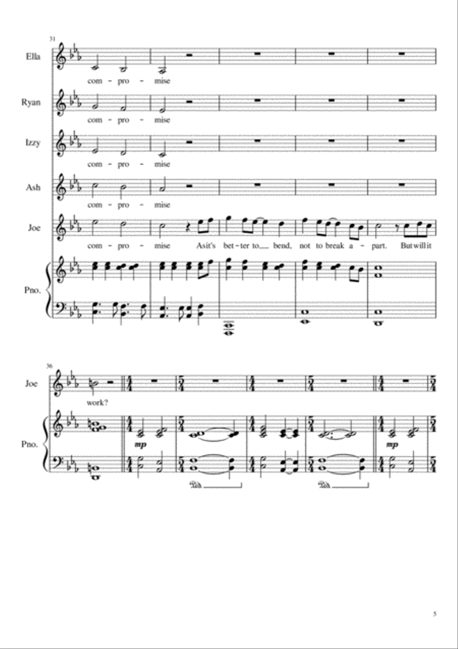 A Compromise Piano scores gallery preview page 5