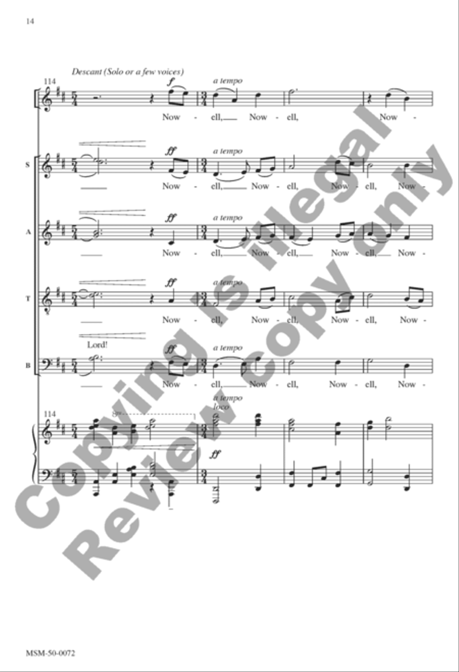 The First Nowell The First Nowell Divisi scores gallery preview page 14