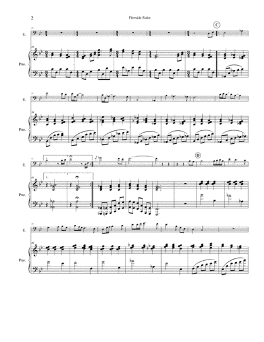 Fireside Suite Fireside Suite Euphonium scores gallery preview page 2