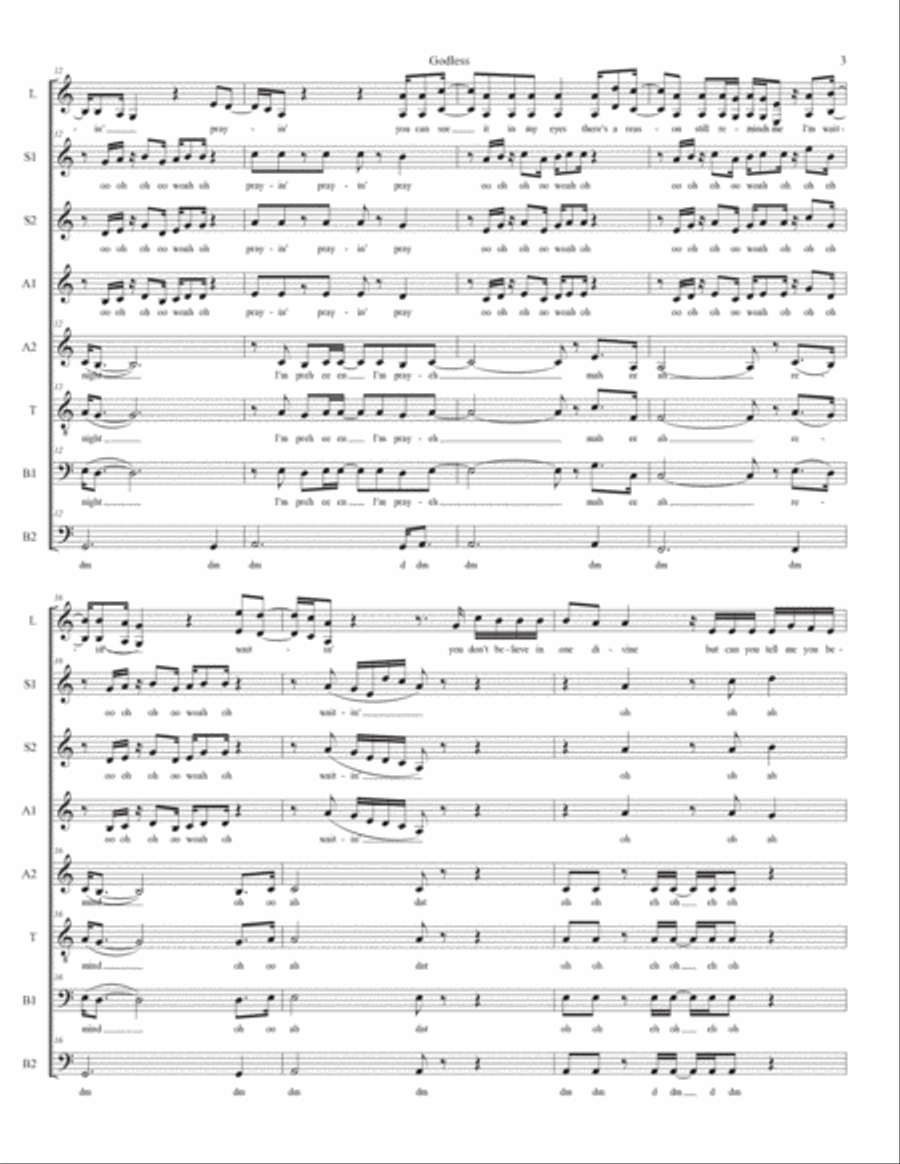 Godless Divisi scores gallery preview page 3
