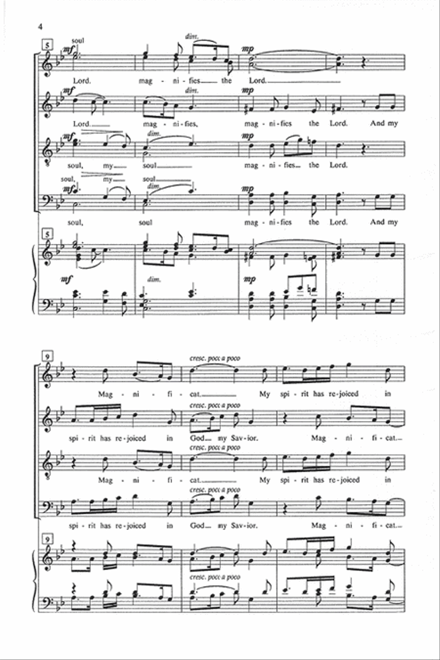 Magnificat (SATB divisi) Magnificat (SATB divisi) Divisi scores gallery preview page 3