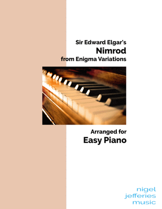 Book cover for Nimrod arranged for easy piano