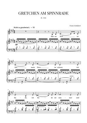 Gretchen am Spinnrade, D. 118 (F-sharp minor)