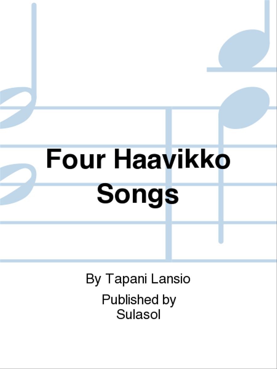 Four Haavikko Songs Four Haavikko Songs Baritone Voice scores gallery preview page 1