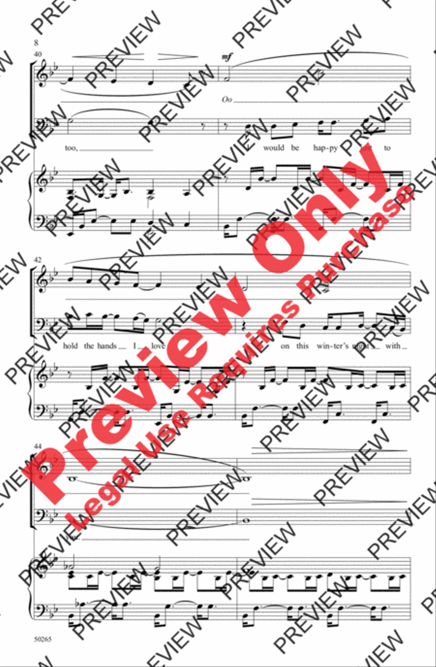 Song for a Winter's Night 3-Part scores gallery preview page 8