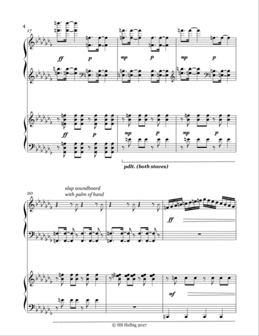 A Quiet Man- Pedal Harp Duet Pedal Harp scores gallery preview page 4