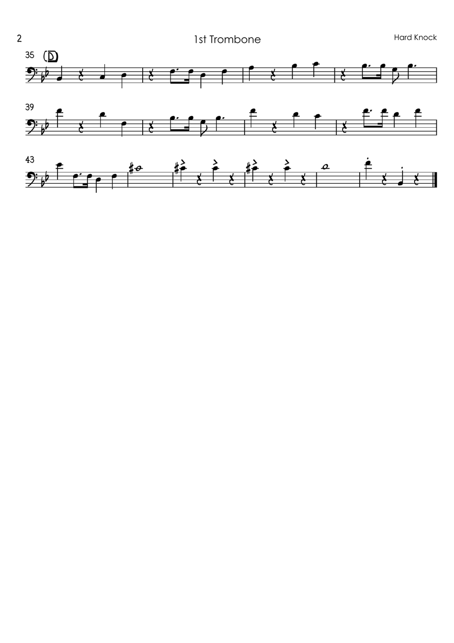 It's The Hard-Knock Life Brass Quartet scores gallery preview page 6
