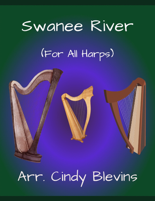 Swanee River, for Lap Harp Solo