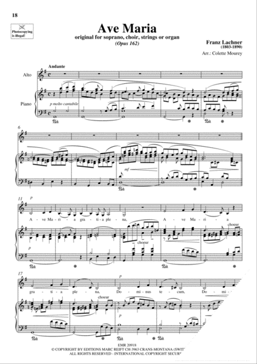 100 Ave Maria Volume 5 Alto Voice scores gallery preview page 10