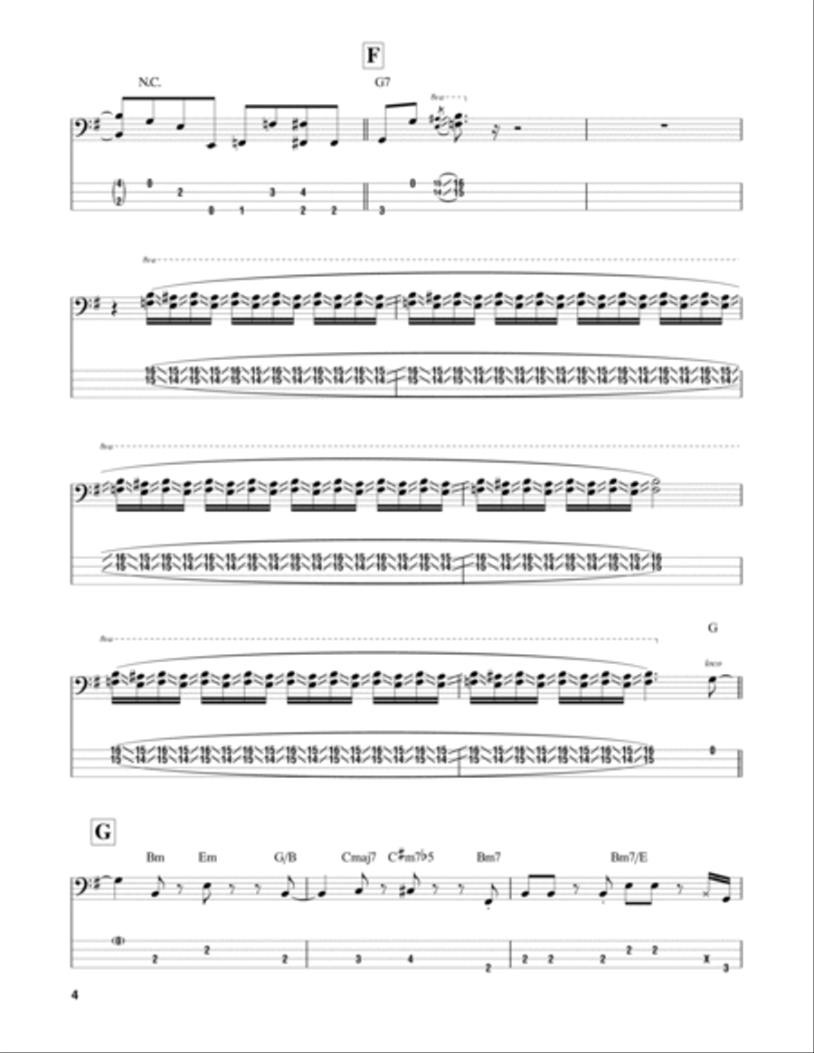 Birdland Birdland Guitar Tablature scores gallery preview page 4