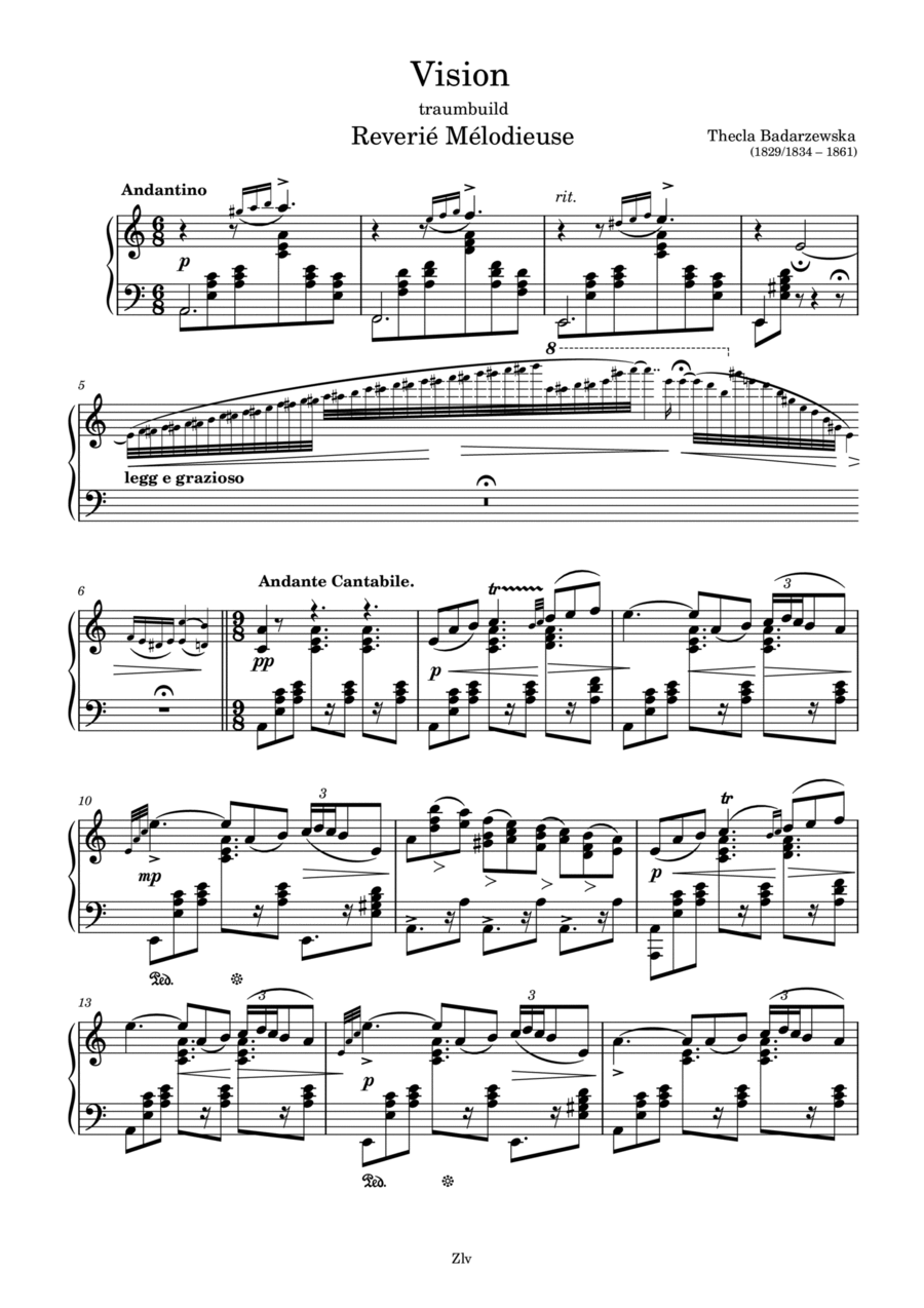 Vision Vision Piano Solo scores gallery preview page 1