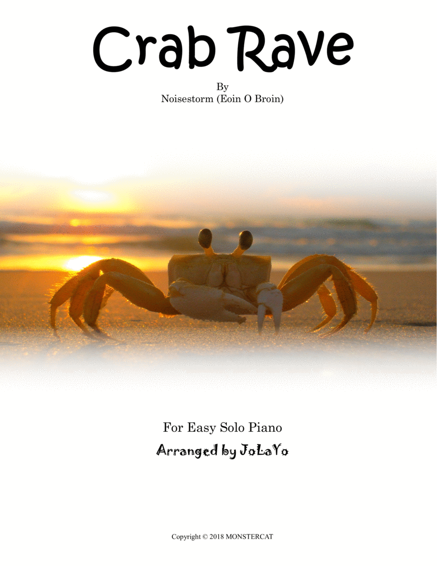 Crab Rave Easy Piano scores gallery preview page 1