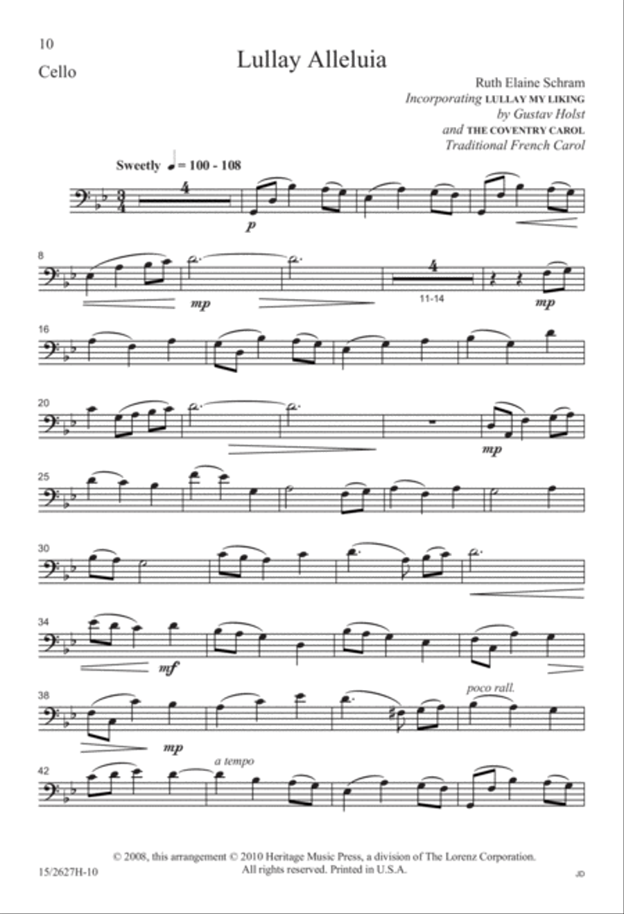 Lullay Alleluia 4-Part scores gallery preview page 11
