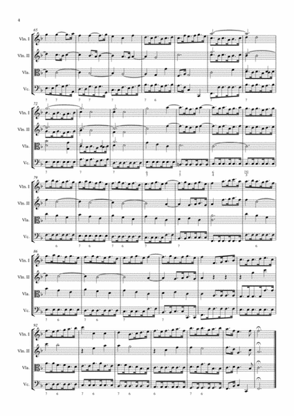 Vivaldi - RV 589, GLORIA - 7. Domine Fili Unigenite, for string quartet image number null