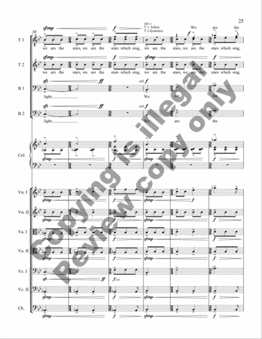 Stargazing (TTBB Full Score) TTBB scores gallery preview page 20
