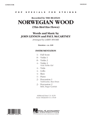Norwegian Wood (This Bird Has Flown) - Full Score