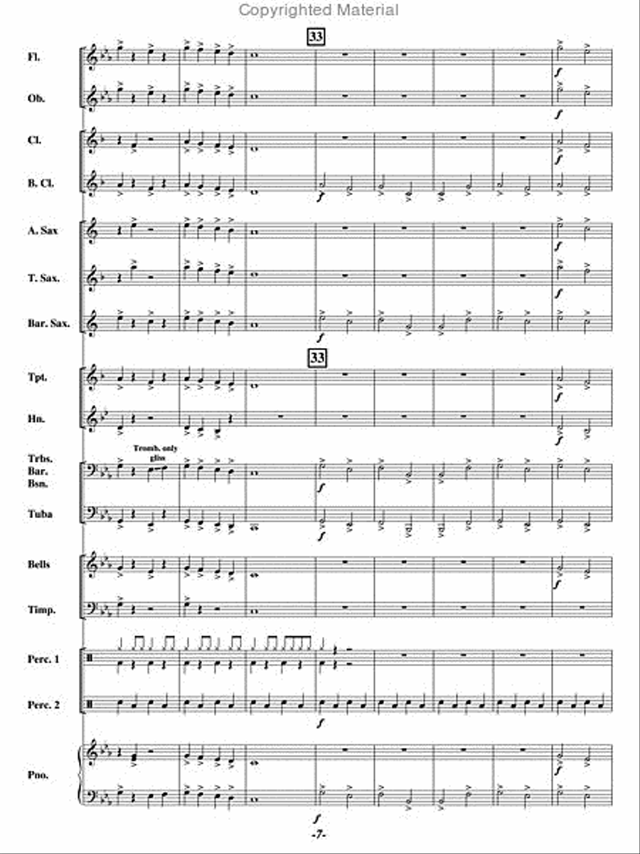 12 The Clock Strikes Concert Band scores gallery preview page 6