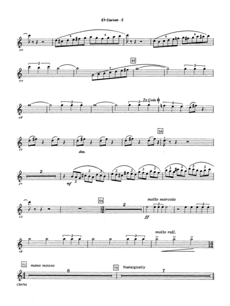Star Wars Medley: E-flat Soprano Clarinet