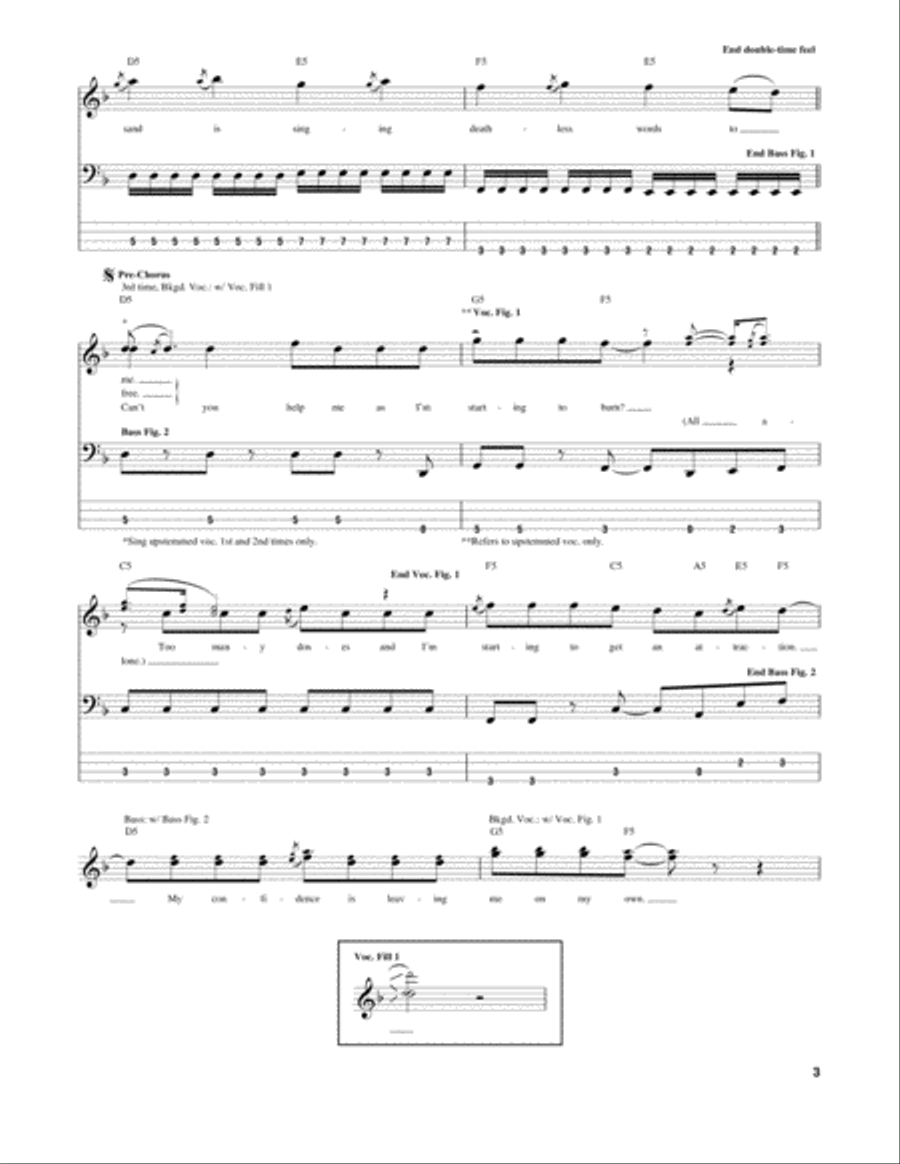 Bat Country Guitar Tablature scores gallery preview page 3