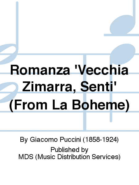 Romanza 'Vecchia zimarra, senti' (from La Boheme)