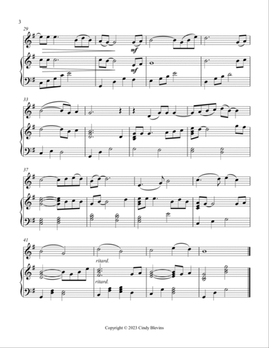 Oh, Shenandoah, Harp and Tin Whistle (D) Harp scores gallery preview page 4