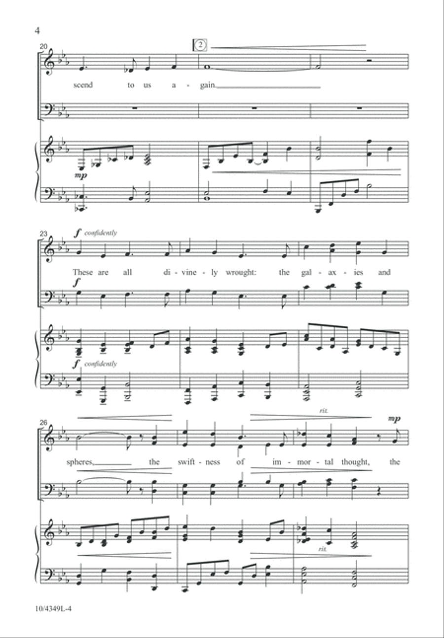 The Mystery of Years 4-Part scores gallery preview page 4
