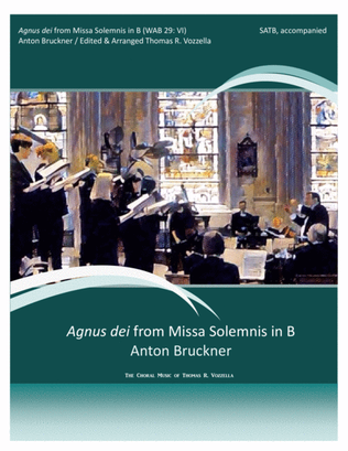 Book cover for Agnus dei from Missa Solemnis in B (SATB)