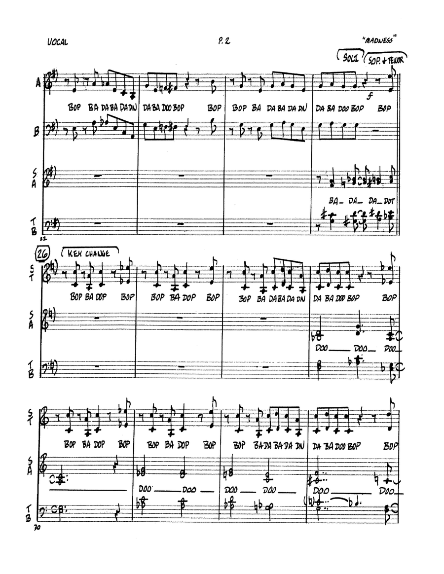 Tenor Madness 4-Part scores gallery preview page 2