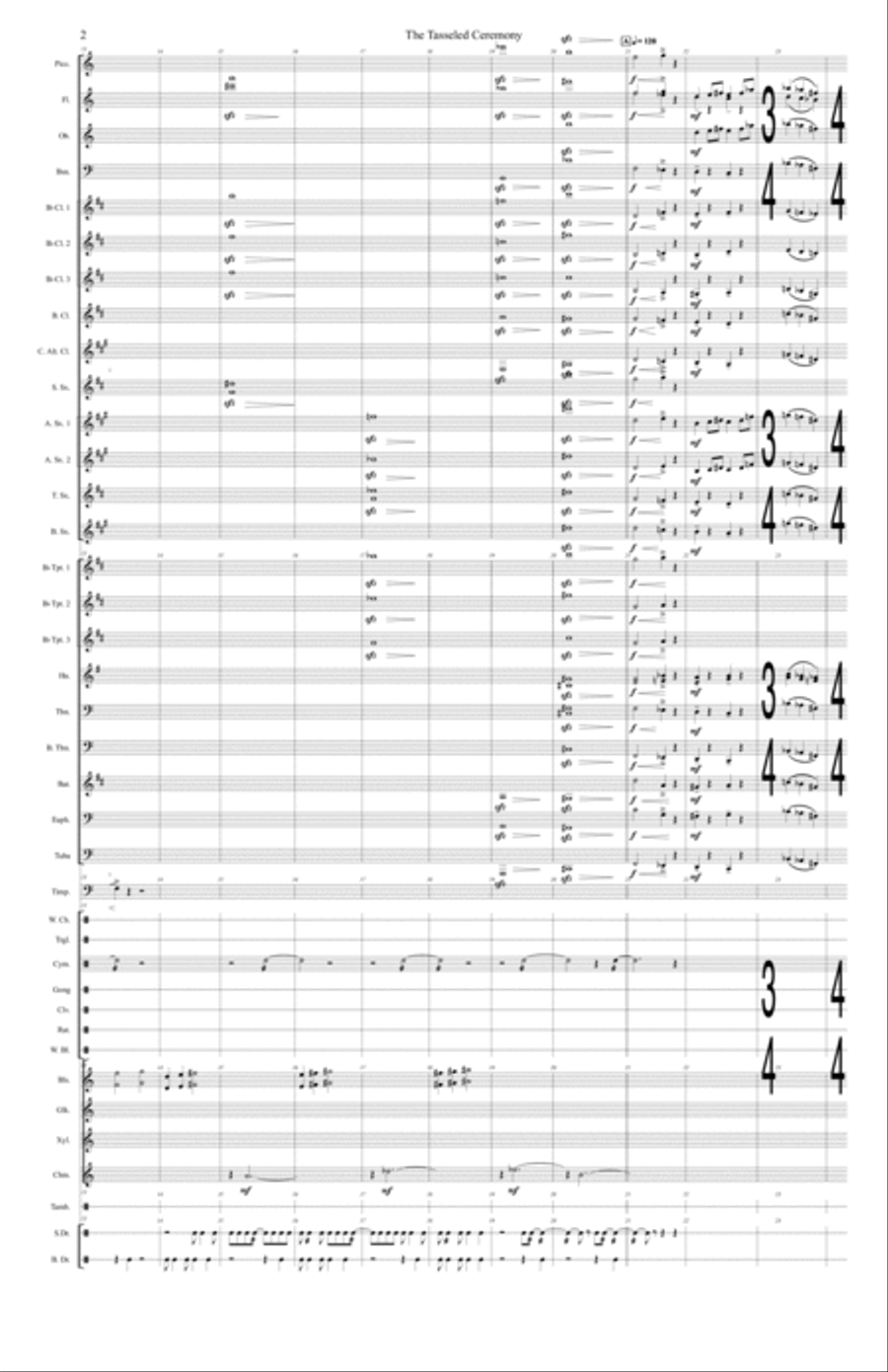 The Tasseled Ceremony The Tasseled Ceremony Concert Band scores gallery preview page 3