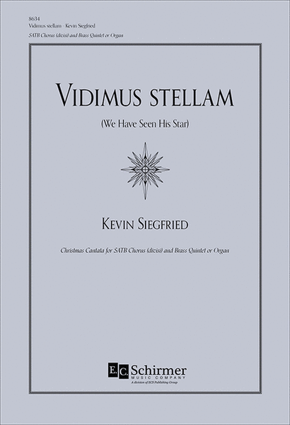 Vidimus stellam (We Have Seen His Star) (Organ/Choral Score) image number null