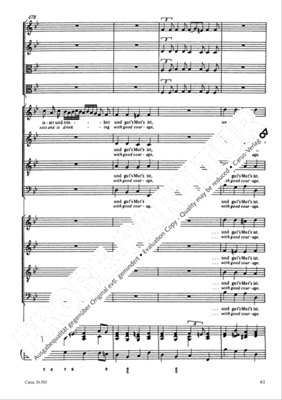 My beloved, you are fair (Meine Freundin, du bist schon) 4-Part scores gallery preview page 64