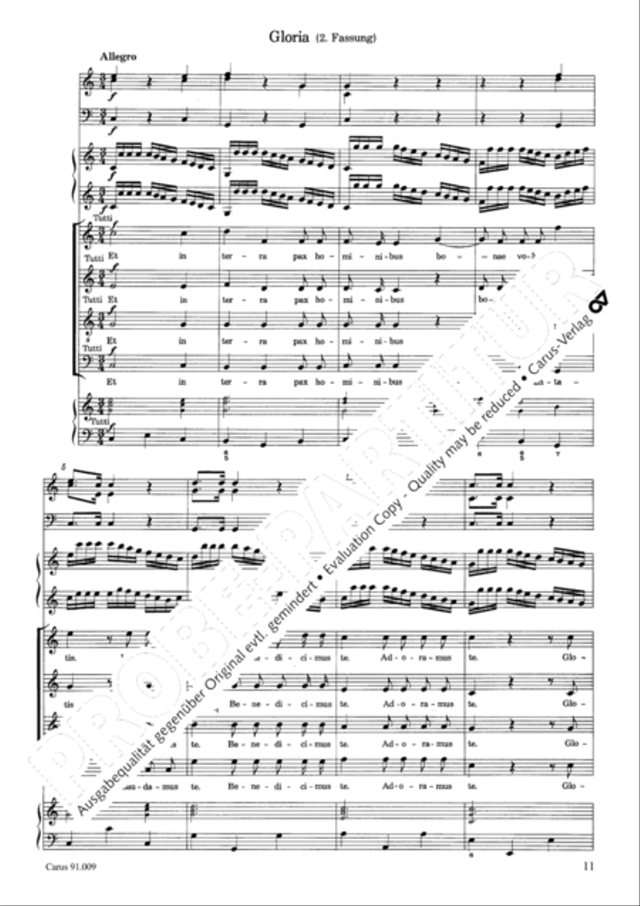Missa Sancti Gabrielis 4-Part scores gallery preview page 14