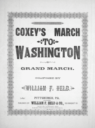 Coxey's March to Washington. Grand March