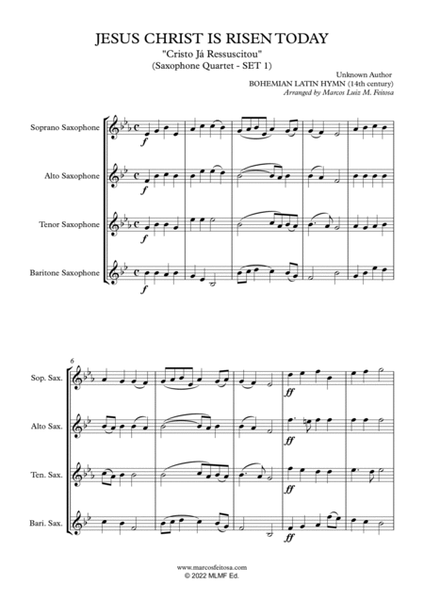 Christmas Song Collection (for Saxophone Quartet SET 1) - BOOK THREE image number null