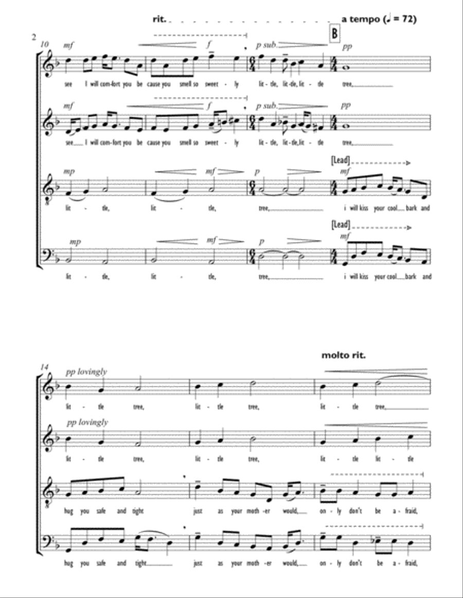Little Tree 4-Part scores gallery preview page 4